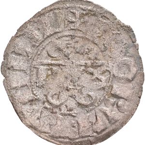 France, Burgundy, Hugues IV (1218-1272) or Hugues V (1305-1315), Denier ND, Dijon mint, 0.68 g, F, corr.