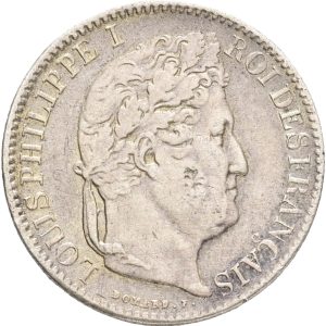 France, Louis Philippe I (1830-1848), 50 Centimes 1846 A, Paris mint, KM 768.1, VF-F, cleaned, minor traces of soldering.