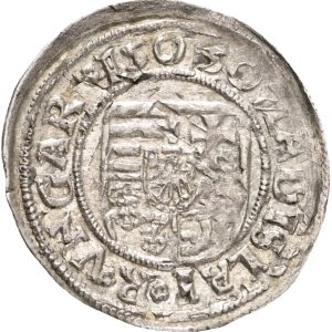 Hungary, Vladislaus II (1490-1516), Denar 1507, 0.59 g, Huszár 811, EF - double-struck error coin.