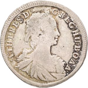 Hungary, Maria Theresia (1740-1780), 15 Kreuzer 1745, KM 335, VF/EF-VF