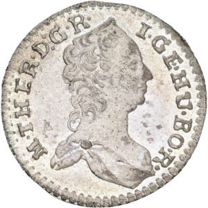 Hungary, Maria Theresia (1740-1780), Kreuzer 1757 on 1756, KM 363, AU
