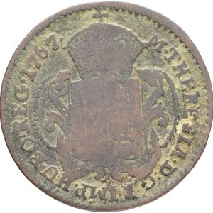 Hungary, Maria Theresia (1740-1780), Denar 1767, KM 383, F-VG