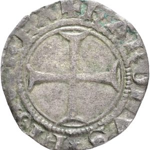 France, Vienne, Charles VII (1422-1440) or Charles VIII (1483-1498), Liard ND, 1.33 g, Duplessy 2505 or 601, VF