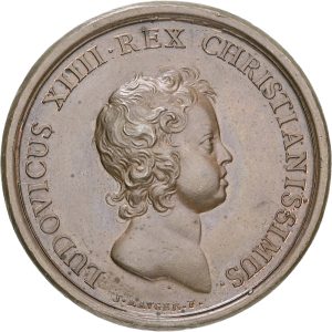 France, Louis XIV, 1643-1715, Gravelines Captured, 1644, by J. Mauger, Ae, 41 mm, 30.53 g, AU - restrike