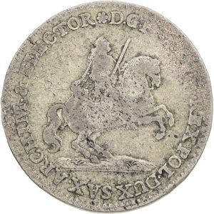 Germany, Saxony, Friedrich August II (1733-1763), 2 Groschen 1741, KM 906, F