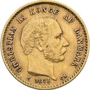 Christian IX, 10 kroner 1873, Sieg 1.1, H 9A, F 296, kv. 1+-1