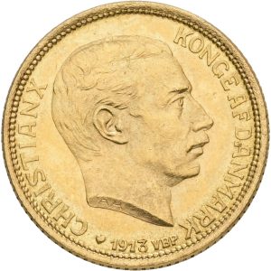 Christian X, 10 kroner 1913, Sieg 3, H 2, F 300, kv. 01