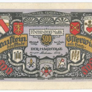Germany, Osterwieck am Harz, 500 Mark 1922, made of leather, EF