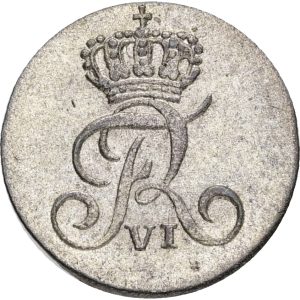 Frederik VI, skilling 1809, Sieg 1.1, H 7, kv. 01
