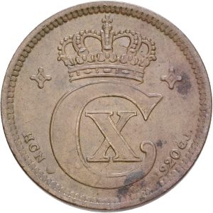 Christian X, 5 øre 1920, Sieg 3.4, H 14B, kv. 1+