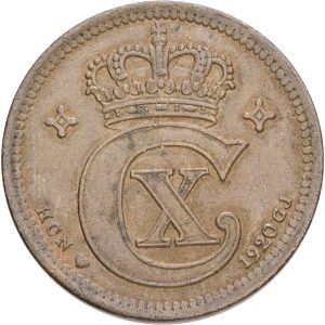 Christian X, 5 øre 1920, Sieg 3.4, H 14B, kv. 1+