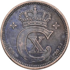 Christian X, 5 øre 1920, Sieg 3.4, H 14B, kv. 1+-1
