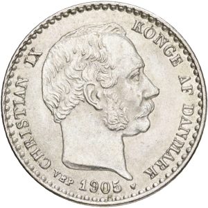 Christian IX, 10 øre 1905, Sieg 9.2, H 16B, kv. 01