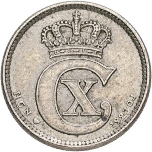 Christian X, 10 øre 1923, Sieg 11.3, H 13, kv. 01-1+