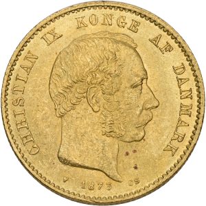 Christian IX, 20 kroner 1873, Sieg 1.1, H 8A, F 295, kv. 01, hak.