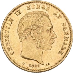 Christian IX, 20 kroner 1890, Sieg 1.1, H 8A, F 295, kv. 01-1+