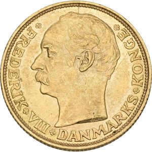 Frederik VIII, 20 kroner 1910, Sieg 2, H 1, F 297, kv. 01-1+