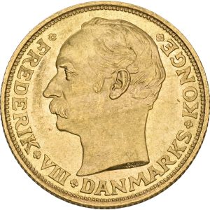 Frederik VIII, 20 kroner 1911, Sieg 2, H 1, F 297, kv. 01