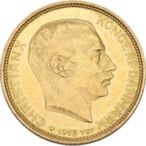 Christian X, 20 kroner 1913, Sieg 3.1, H 1A, F 299, kv. 01