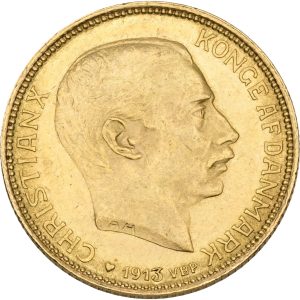 Christian X, 20 kroner 1913, Sieg 3.1, H 1A, F 299, kv. 01