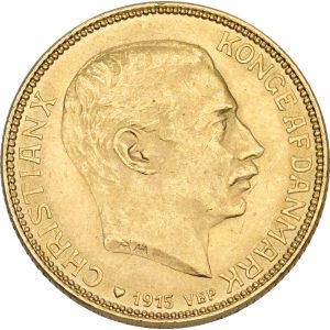 Christian X, 20 kroner 1915, Sieg 3.1, H 1A, F 299, kv. 01