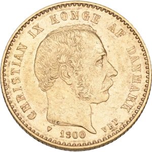 Christian IX, 10 kroner 1900, Sieg 1.2, H 9B, F 296, kv. 1+