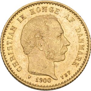 Christian IX, 10 kroner 1900, Sieg 1.2, H 9B, F 296, kv. 01