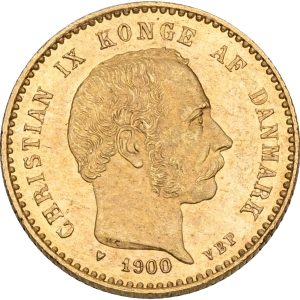 Christian IX, 10 kroner 1900, Sieg 1.2, H 9B, F 296, kv. 0-01
