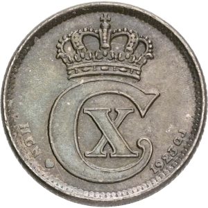 Christian X, 10 øre 1923, Sieg 11.3, H 13, kv. 01
