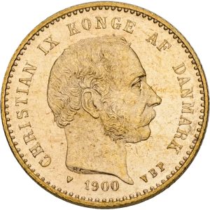 Christian IX, 10 kroner 1900, Sieg 1.2, H 9B, F 296, kv. 0-01