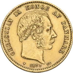 Christian IX, 20 kroner 1873, Sieg 1.1, H 8A, F 295, kv. 1+, let renset.