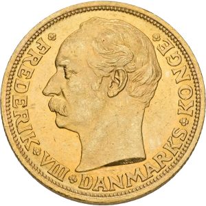 Frederik VIII, 20 kroner 1910, Sieg 2, H 1, F 297, kv. 01/0-01