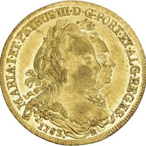 Brazil, Maria I & Pedro III (1777-1786), 6400 Reis 1783 R, Rio de Janeiro, KM 199.2, F 76, EF-VF