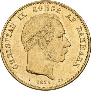 Christian IX, 20 kroner 1874, Sieg 1.1, H 8A, F 295, kv. 01