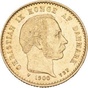 Christian IX, 10 kroner 1900, Sieg 1.2, H 9B, F 296, kv. 01-1+