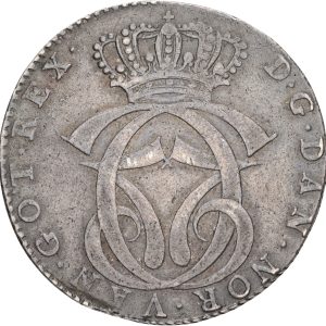 Christian VII, speciedaler 1769, Rethwisch, Sieg 36.1, H 8, FP R4.2, kv. 1+, fint patineret eksemplar.