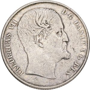 Frederik VII, speciedaler 1849 VS, Sieg 6.1, H 4A, kv. 1