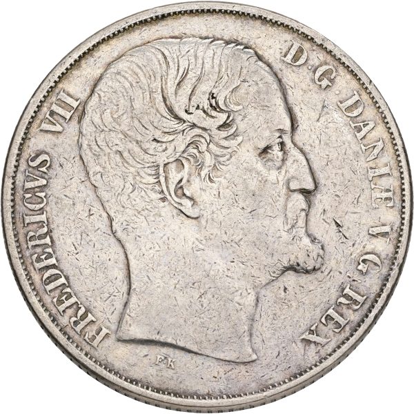 Frederik VII, speciedaler 1849 VS, Sieg 6.1, H 4A, kv. 1