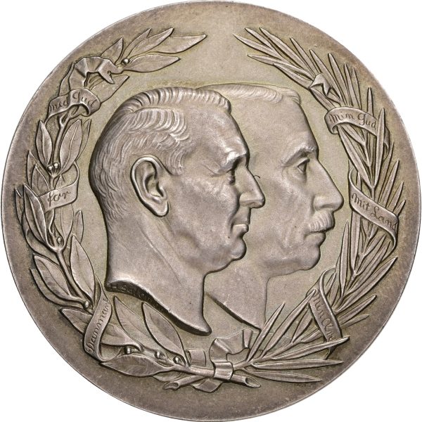 Frederik IX, tronskiftet 1947, af Salomon, Ag, 55 mm, 82,62 g, ER 34, kv. 0-01