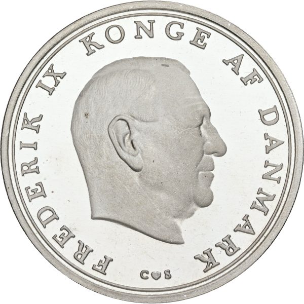 Frederik IX, ministereksemplar, (10 kroner) 1968, Prinsesse Benediktes bryllup med Prins Richard, Sieg 15, H T3, kv. M, enkelte håndteringsspor.