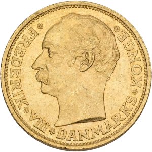 Frederik VIII, 20 kroner 1910, Sieg 2, H 1, F 297, kv. 01