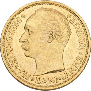 Frederik VIII, 20 kroner 1910, Sieg 2, H 1, F 297, kv. 01