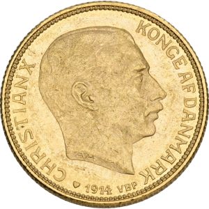 Christian X, 20 kroner 1914, Sieg 3.1, H 1A, F 299, kv. 01