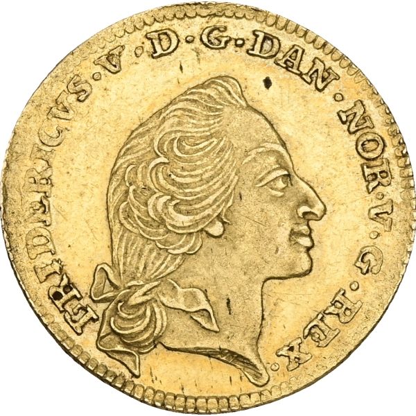 Frederik V, kurantdukat / 12 mark 1760 W/VH, Sieg 21.3, H 22C, kv. 01