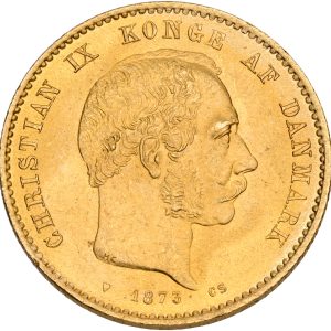 Christian IX, 20 kroner 1873, Sieg 1.1, H 8A, F 295, kv. 0-01, små ks.
