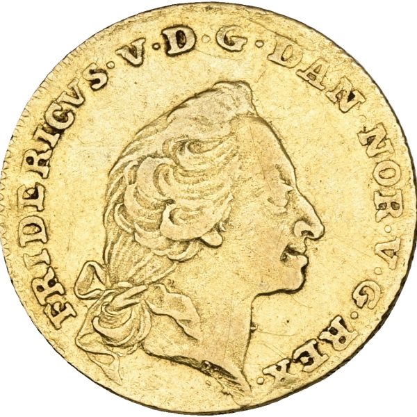 Frederik V, kurantdukat / 12 mark 1759 W/VH, Sieg 21.3, H 22C, kv. 1+-1/1+