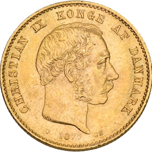 Christian IX, 20 kroner 1877, Sieg 1.1, H 8A, F 295, kv. 01