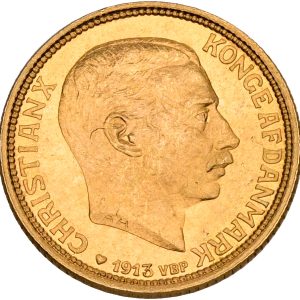 Christian X, 10 kroner 1913, Sieg 3, H 2, F 300, kv. 0-01