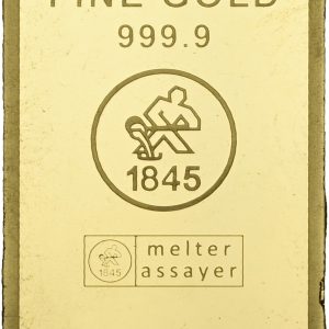 Guldbarre, 10 g, Au (999.9/1000), Heimerle+Meule, små håndteringsspor.