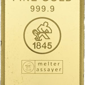 Guldbarre, 10 g, Au (999.9/1000), Heimerle+Meule, små håndteringsspor